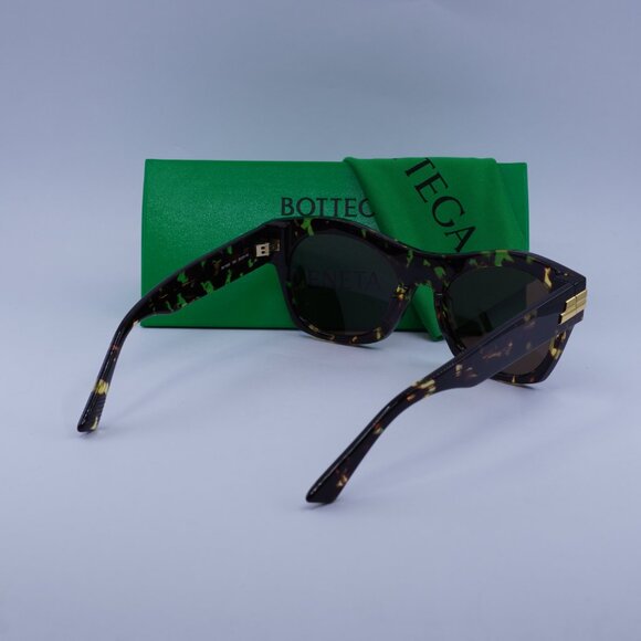 Bottega Veneta BV1103S 002 Sunglasses Havana Square Frame, Brown Lenses main image 4